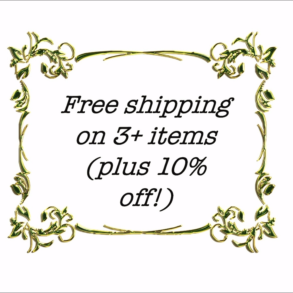 Free shipping on 3+ items from my closet